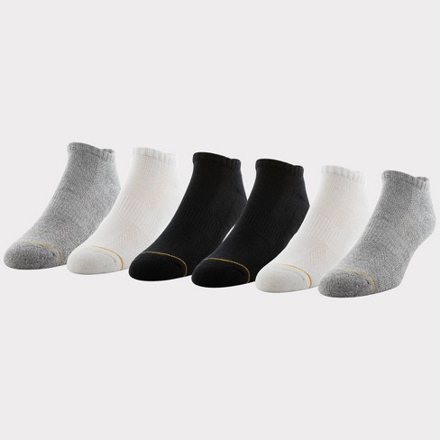 Signature Gold By Goldtoe Men's Modern Essential No Show Socks 6pk