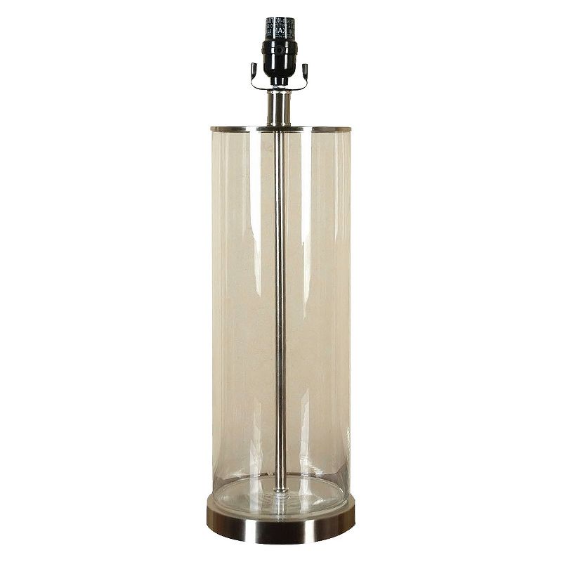 Fillable Glass Lamp Base - Clear Large (Includes CFL Bulb) - Threshold&#8482;, 1 of 5
