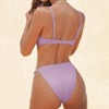 Women's Lavender Kiss Purple Cheeky Low-Rised Triangle Bikini Set - Cupshe - 4 of 4