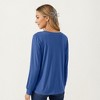 Anna-Kaci Women's Long Sleeve Square Neck Top with Front Pleat Detailing and Relaxed Fit - 3 of 4