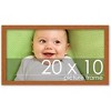 PosterPalooza | Panoramic Modernist Brown Picture Frame - UV Acrylic, Foam Board Backing, Hanging Hardware - 2 of 4