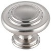 Elegant Lighting Minu 1.3Inch Diameter Brushed Nickel Mushroom Knob Multipack (Set of 10) - 4 of 4