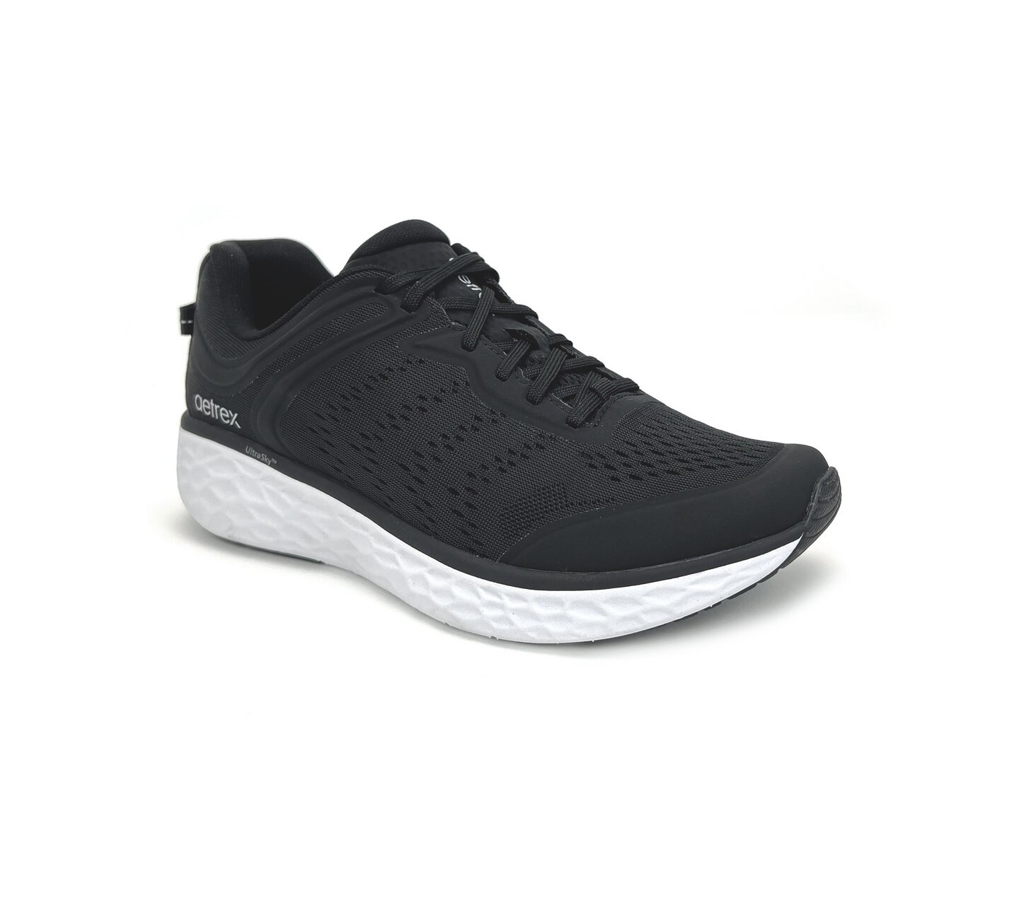 Мужские кроссовки AETREX Arch Support Sneakers Chase Black Size 11-11.5, цвет: Чёрный — фото 1