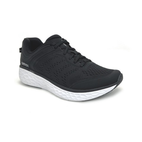 AETREX Men's Arch Support Sneakers Chase Black Size 11-11.5