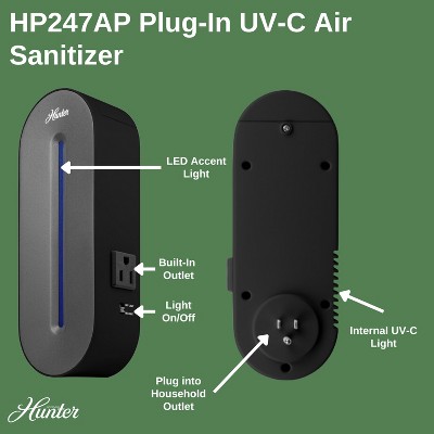 Aqua Plug-in UV-C Air Sanitizer with HEPA Filter