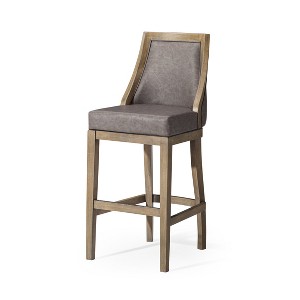 Maven Lane Vienna High Back Vegan Leather Bar Height Bar Stool - 1 of 4