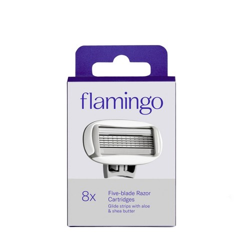 Flamingo Women's Razor Blade Refills - 5-blade Refill Cartridges - 8ct