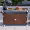 NicBex 1 Shelf Rolling Kitchen Island Cart with 2-Door Cabinet,Kitchen Island on Wheels with Storage and Large Work Top,Island Table for Kitchen - 2 of 4