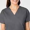 Wink WonderWORK Women's Mock Wrap Scrub Top - 4 of 4