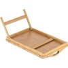 Homeitusa Bamboo Bed Trays: Large Bed Table with Folding Legs, Serving Tray with Handles, Wooden Breakfast Tray with Legs and Handles - image 3 of 4