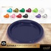 Disposable Plastic Plates, 10.4 Inches Plastic Dinner Plates, Strong and Sturdy Plates for Party, Holiday, Picnic, or Travel Party Plates, Pack of 50 - 4 of 4