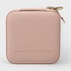 French Connection Small Travel Accessory Organizer with Mirror – Compact Jewelry Storage Box, Faux Leather - 4 of 4