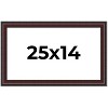 PosterPalooza | Linear Brown Picture Frame - UV Acrylic, Backing Board, Hanging Hardware Included - 2 of 4