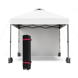 10'x10' Outdoor Canopy Tent with Sidewall, Easy Pop up Canopy with Vented Roof, Outdoor Sun Shade for Garden Commercial Party - 1 of 4