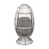 Okak Outdoor Egg Chair with Swivel Base, Patio Accent Chair with Padding Seat and Back, Outdoor Chair for Backyard, Garden, Porch - 4 of 4