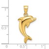 Black Bow Jewelry 14k Yellow Gold Polished Dolphin Pendant - 4 of 4