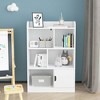 Whisen Kids Bookcase, Bookshelf with 6 Compartments, Freestanding Shelves and Cube Organizer - White - 3 of 4