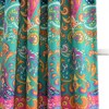 Lush Décor Boho Chic Light Filtering Window Curtain Panels Turquoise/Navy 52X63+2 Set - 2 of 4