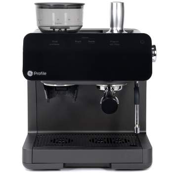 GE Profile Semi Automatic Stainless Steel Espresso Maker and Frother Black