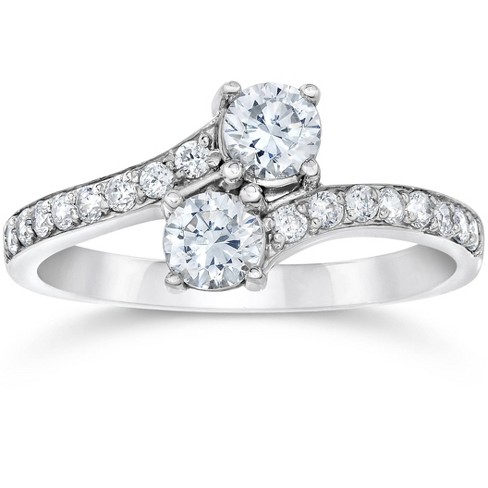 Cubic Zirconia Engagement Ring - Silver : Target