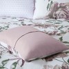 Sapphtopaz Bedding Comforter Sets Floral Prints Quilt Set with Bed Sheets Comfy Bedding Quilt Set with Pillowcase, Mauve - 3 of 4