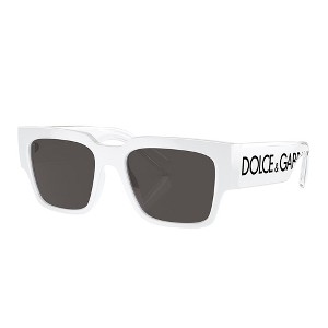 Dolce & Gabbana DG 6184 331287 Unisex Square Sunglasses White 52mm - 1 of 3