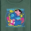 Women's - Disney - Lilo & Stitch Lightweight French Terry Wide Neck Long Sleeve Shirt - 2 of 4