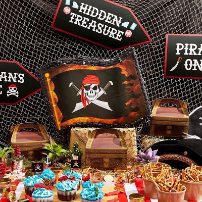 Pirate Treasure Chest Party Favor Boxes, 24 Pack