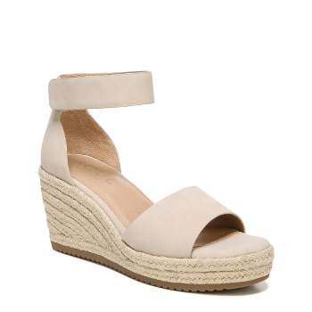 SOUL Naturalizer Womens Oakley Ankle Strap Wedge Sandals Porcelain White 7 M