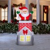 Gemmy 7-FT Animated Pop-Up Santa from Chimney Christmas Inflatable - 2 of 3