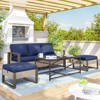 UPTIOT 4-Piece Outdoor Patio Conversation Set - 2 of 4