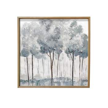 29" x 29" Blue Forest Wood Frame Wall Canvas - Gallery 57