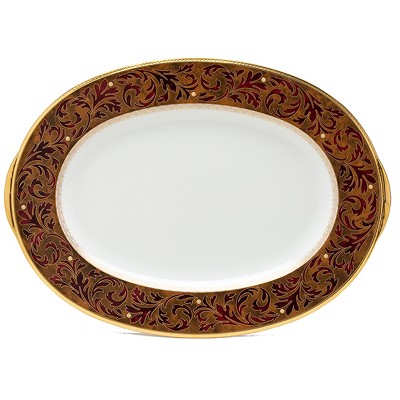 Noritake Xavier Gold Platter, Oval, 16"