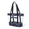 baggallini Carry Away Clear Shoulder Bag Tote with Removable Pouch - 2 of 3