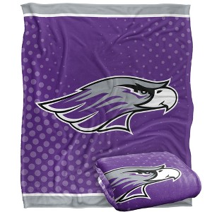 University Of Wisconsin Whitewater Logo Dots Silky 50x60 Blanket, 1 Sided - 1 of 4