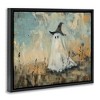 Stupell Industries Halloween Witch Hat Ghostie Floating Frame Canvas Art - 2 of 4