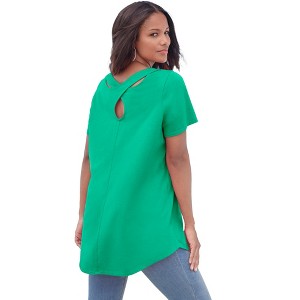 Roaman's Ultimate Crisscross Back Tunic - 1 of 4