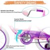 hykolity 16 inch Girls Bike Princess Bicycle for Age 4-7 Years Old Rider Height 41-53 inch includes Training Wheel Basket Doll Seat Flesh Pink - 3 of 4