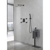 ALEXOUN  Shower System, 10-Inch Matte Black Full Body Shower System with Body Jets, Square Rainfall Shower Head, Handheld Shower - 2 of 4