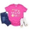 The Juniper Shop Coquette Beach Chart Youth Short Sleeve Tee - M - Berry - 3 of 4