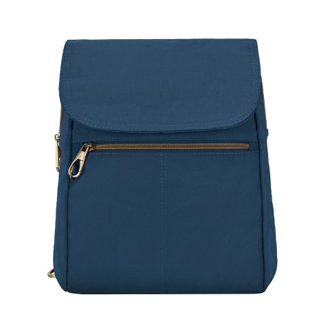 Travelon Anti-Theft Signature Slim Backpack-Ocean