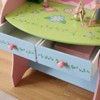 INFURNIC Decorative Bookshelf Fairy Themed Kids Vanity Set with Chair and Storage Drawers for Bedroom, Pink, 26.77"*15.35"*47.24" - 4 of 4