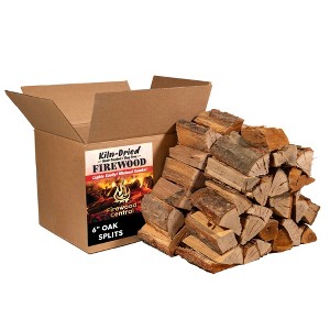 Firewood Central Kiln-Dried Wood Splits 6 in, 35–40 Pieces for Pizza Ovens, Grills, Smokers, and BBQ Cooking - 1 of 4