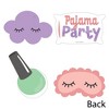 Big Dot of Happiness Pajama Slumber Party - Pillow, Mask, Cloud, & Nail Polish Bottle Decorations DIY Girls Sleepover Birthday Party Essentials 20 Ct - 3 of 4