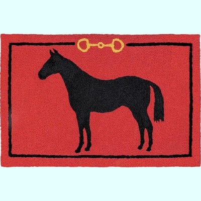 Jellybean Modern Indoor/Outdoor, Home Comfort Hunter Jumper Doormats 20" X 30" Rectangle