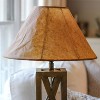 Vynxaria Lampshades: Brown Empire Slant Shade 5"x14"x7.5" with Washer Fitter - 2 of 4