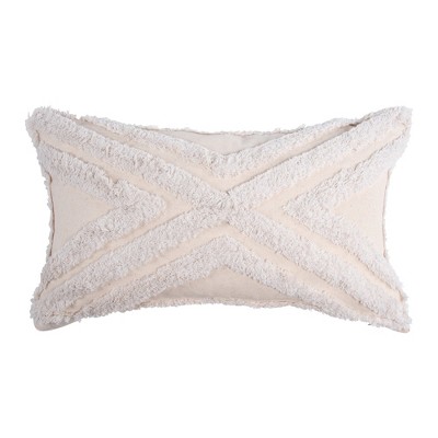 Mona White Pillow 12x20 - Levtex Home