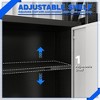 TinyHomie Wall-Mounted Garage Storage Cabinet with Lockable Doors and Adjustable Shelves, Durable Metal Hanging Tool Cabinet for Utility Rooms - 4 of 4