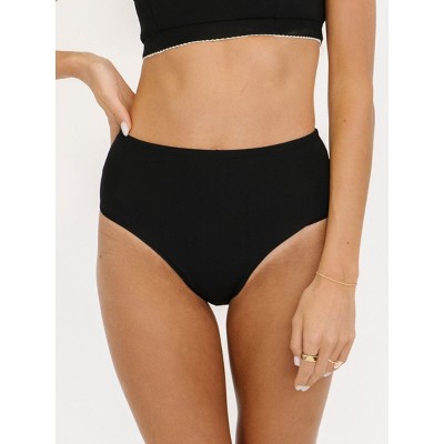 Black Mid-Waist Bottom