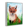 Stupell Industries Baby Fox in Grass Framed Giclee Art - 2 of 4